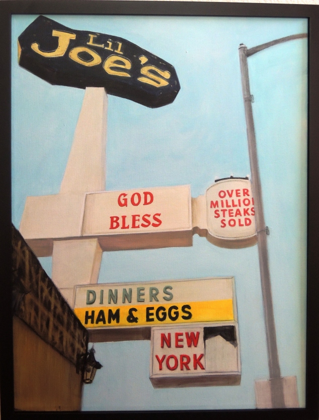 "God Bless Dinners", 18" x 24" acrylic on canvas